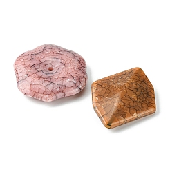 70 шт. 14 стильных непрозрачных акриловых бусины с кракелюром&nbsp;OACR-YW0001-64A