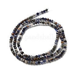 Природный содалит бисер нитей&nbsp;LS-G-RM2025-A19-2mm-A