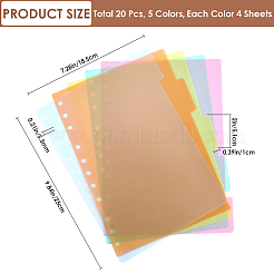 Разделители индексных листов блокнота на дисках&nbsp;AJEW-WH20011-03C