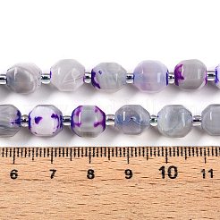 Нити бусин из натурального агата (окрашенного) G-T141-05A