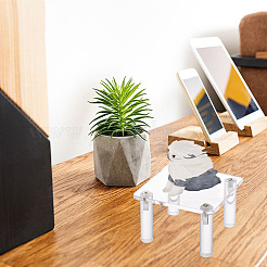 Квадратные прозрачные акриловые подставки для минифигурок ODIS-WH0002-48B