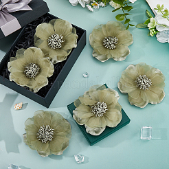 6 шт. цветочные тканевые броши для рюкзака&nbsp;JEWB-FH0002-38B