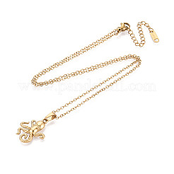 Подвески из нержавеющей стали 304 NJEW-T018-42P