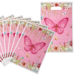 10шт прямоугольник с узором бабочки бумажные подарочные пакеты CARB-TAC0002-04