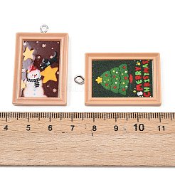 Рождественские подвески из непрозрачной смолы RESI-I350-03