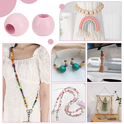 250 шт. деревянные европейские бусины-рондели WOOD-PH0003-47B