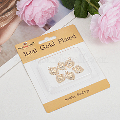 6 шт. латунные подвески с микропаве из прозрачного и синего кубического циркония класса ААА&nbsp;ZIRC-BBC0002-94