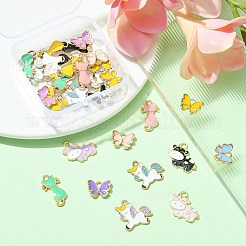 Подвески из сплава эмали 30шт 4 стиля&nbsp;ENAM-YW0002-97