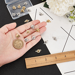 20 шт. 2 цвета 201 нержавеющая сталь застежки-кнопки FIND-FG0003-68