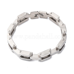 Браслеты из нержавеющей стали 304 с цепочкой для женщин и мужчин BJEW-R018-04P