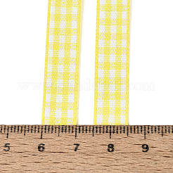 Односторонняя клетчатая полиэстеровая атласная лента&nbsp;SRIB-T009-10A