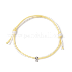 16шт двухцветный вощеный полиэстеровый шнур браслеты для мужчин и женщин BJEW-JB11790