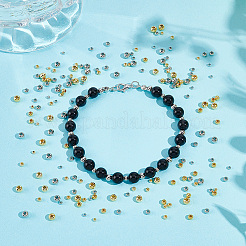 400 шт. 8-цветные латунные разделительные бусины для стоек&nbsp;FIND-UN0004-40