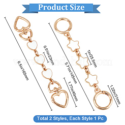 2 шт. 2-цветные эмалевые удлинители для ремешков&nbsp;FIND-BBC0002-49B