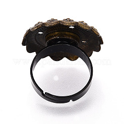 Основание чашки из цветочного сплава и железного безеля с вращающимся подносом&nbsp;MAK-T012-06B