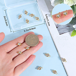 20 шт. соединительные звенья из нержавеющей стали 304 с кристаллами и стразами&nbsp;STAS-BBC0009-19G