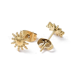 Серьги-гвоздики из нержавеющей стали 304 с ионным покрытием (IP) для женщин&nbsp;EJEW-I285-20G