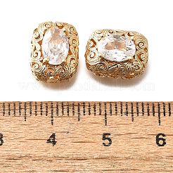 Латунные стеклянные бусины KK-M318-45G-02