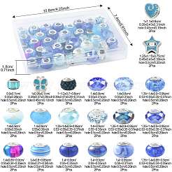 40 шт. 20 стиля синей серии европейские бусины из смолы RPDL-FS0001-02