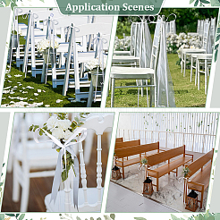 30 шт. односторонняя атласная полиэстеровая лента-бантик&nbsp;HJEW-ME00051