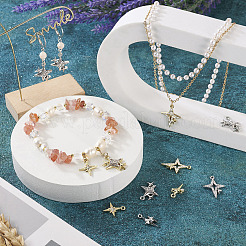 18шт 9 стиля латунные микропаве прозрачные подвески с кубическим цирконием&nbsp;KK-TA0001-10