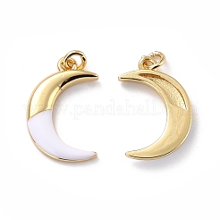 Кулоны из экологически чистой латуни с эмалью KK-D066-14G-RS