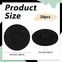 20 шт. фетровые подушечки для резинок для волос DIY-BC0015-58A