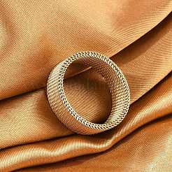 201 перстень из нержавеющей стали RJEW-H242-01C-G