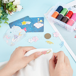 5 комплект из 5-х видов компьютерной вышивки для одежды с термоприклеиванием/пришиванием DIY-FG0003-18