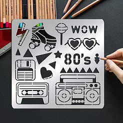 Трафареты для штампов из нержавеющей стали DIY-WH0279-128