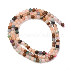 Природных драгоценных камней смешанного бисер нитей&nbsp;LS-G-RM2025-A43-3mm