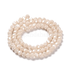 Гальванические непрозрачные стеклянные бусины&nbsp;LS-EGLA-A035-P4mm-A05