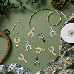 12 шт. 4 цвета латунные микро проложить прозрачные кубические циркониевые подвески&nbsp;KK-DC0003-84