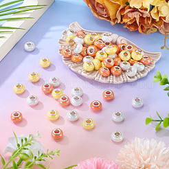 150шт европейские бусины из непрозрачной смолы&nbsp;RESI-TA0004-61A