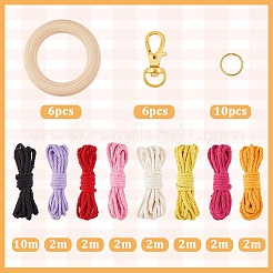 Наборы для изготовления брелока-божьей коровки из хлопка своими руками&nbsp;DIY-SC0028-10