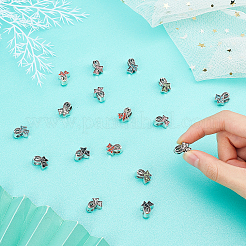 36 шт. 6-цветная информационная лента из сплава со стразами и большими отверстиями MPDL-CA0001-04