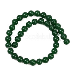 Окрашенные натуральные белые нефритовые бусины&nbsp;G-C270-B01-10mm-01