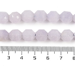 Окрашенные природные белый нефрит бисер пряди G-O201B-110G