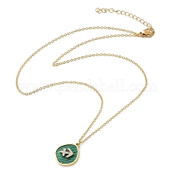 Ожерелья с подвеской в виде созвездия из нержавеющей стали 304 с микропаве из кубического циркония NJEW-R021-01G-09