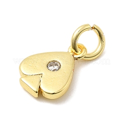 Латунные микро проложить кубического циркония подвески KK-C139-08G