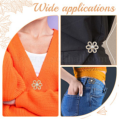 24 шт. 6-цветная пластиковая бусина в форме цветка с цинковым сплавом FIND-GO0002-80