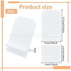 Акриловые наклонные стенды для открыток&nbsp;ODIS-WH0078-86A