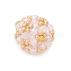 Подвески из акрила и стеклянных бусин PALLOY-MZ00880-05