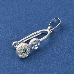 Стеллажное покрытие латунь микро паве кубический цирконий ледоруб щепотка поручни KK-F873-19S