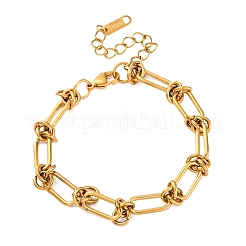 Браслеты-цепочки из нержавеющей стали 304 для женщин BJEW-P347-03G