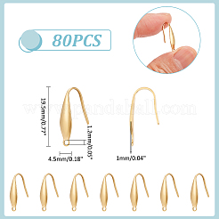 Ионное покрытие (ip) 316 хирургическая нержавеющая сталь крючки для сережек STAS-UN0058-42G