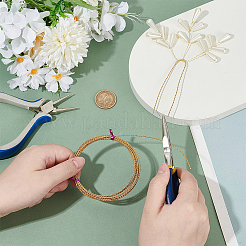 3м медной проволоки для бисероплетения для изготовления ювелирных изделий CWIR-WH0026-01C-G