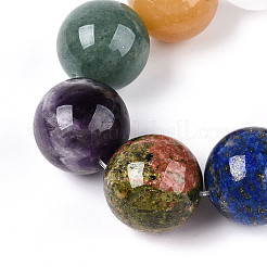 Природные смешанные камень бисер пряди G-N353-01A-01