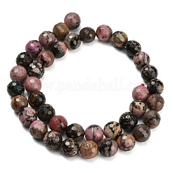 Природные родонит бисер нитей&nbsp;G-C280-B12-10mm