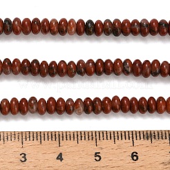 Натуральный красный кунжут яшма бисер пряди G-Z110-B17-2x4mm